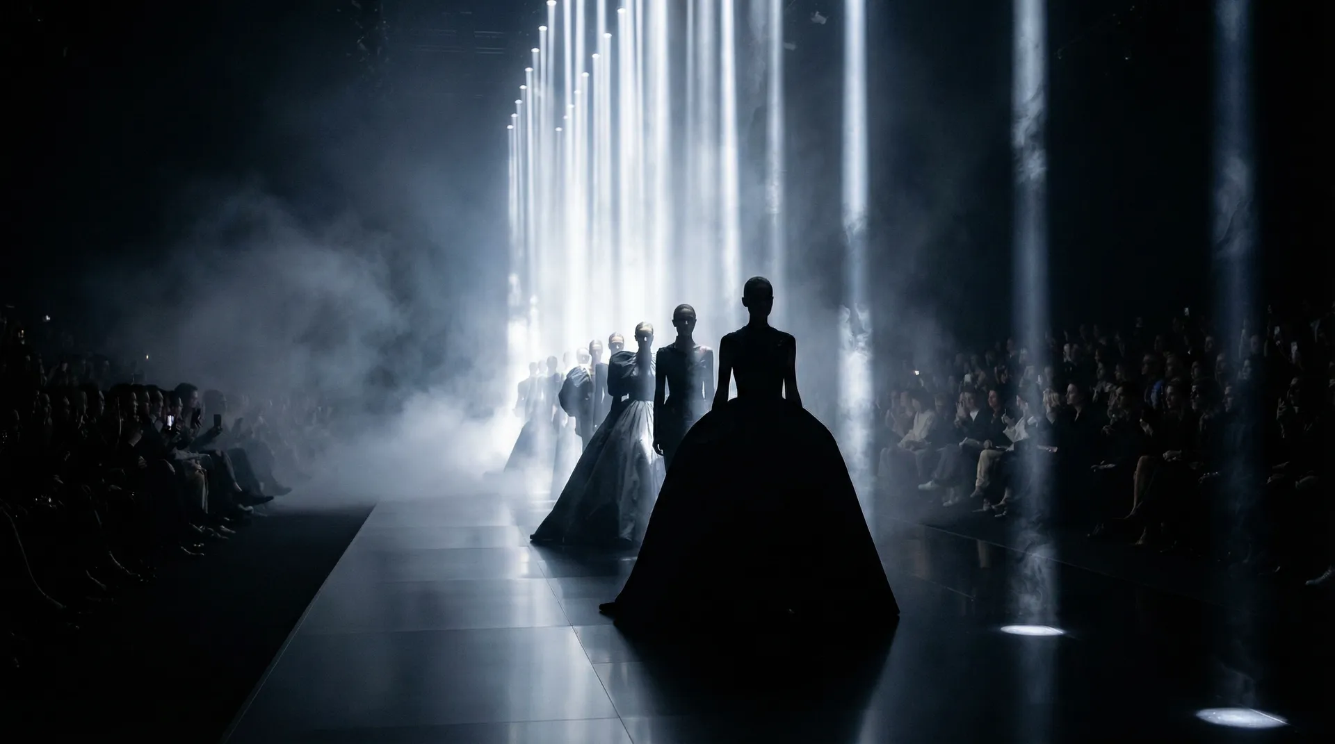 极品美女 秀场开幕 T台灯光下的高级时装展示